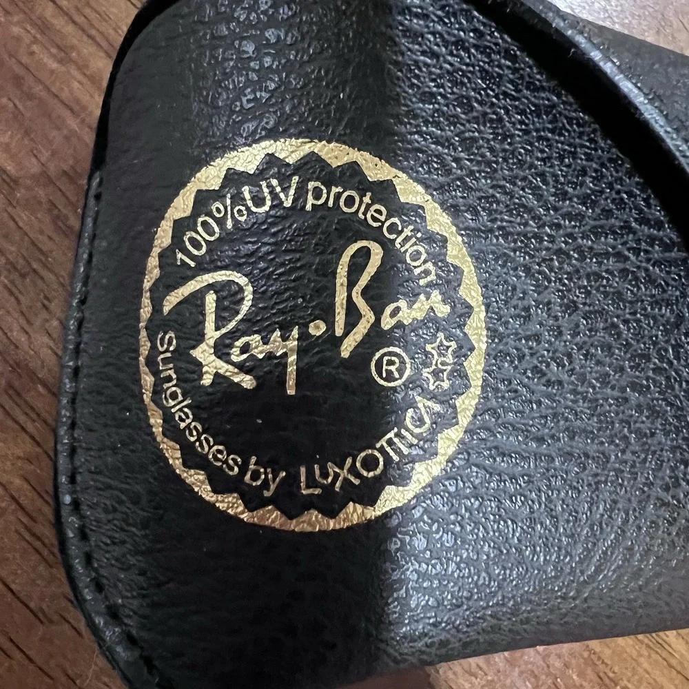 NEW Ray Ban Genuine Black Sunglasses Eyeglasses Case and Cleaning Cloth Only